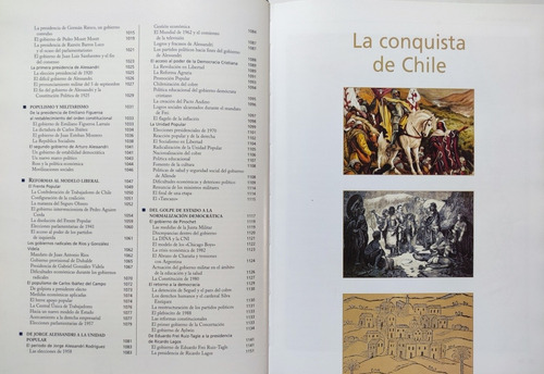 Historia De Chile. Enciclopedia 6 Tomos + 2 Cd. Ilustrado