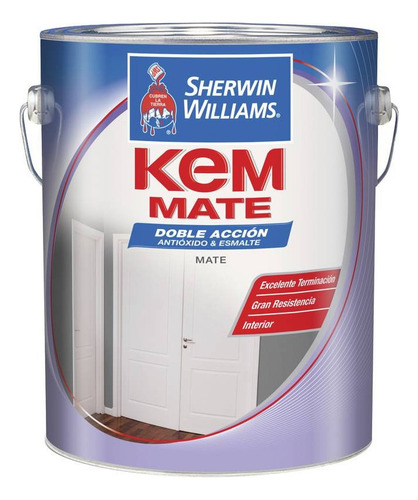 Kem Lustral Esmalte Sintético Blanco Mate X 1/2 Lt