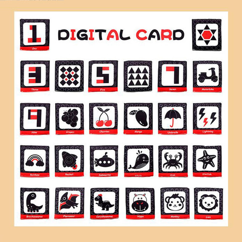 Tarjetas Didácticas De Aprendizaje Para Niños Con Número