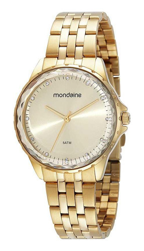 Relógio Mondaine Feminino Dourado 32474lpmvde1