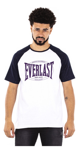 Camiseta Everlast Fundamentals Com Logo Masculina - Branco E