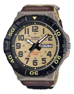 Reloj Casio Mrw210hb-5bv Color Caqui Para Hombre Original