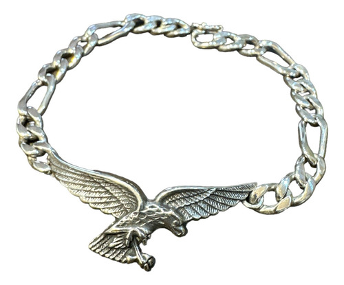 Pulsera Hombre Con Águila, Plata 925. Gruesa. Tuset.