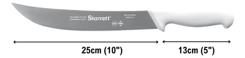 Faca Profissional Açougue Refile Curva Starrett 10po 25cm