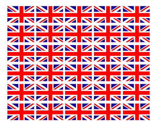 Adhesivo Facial Temporal Con La Bandera De Union Uk Country