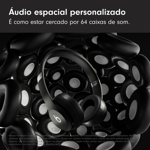 Beats Solo 4 – Fone de ouvido supra-auricular sem fio – Preto fosco
