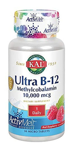 Ultra B-12 methylcobalamin Activmelt Kal 30 micro Tabletas