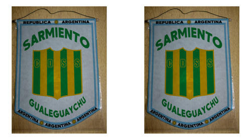 Banderin Grande 40cm Sarmiento De Gualeguaychu