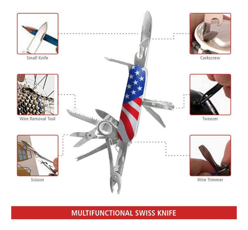 Navaja Multiherramienta Swiss Eagle Classic: Incluye 30 Herr