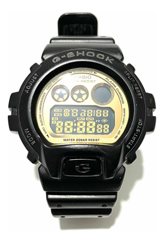 Reloj Digital Casio G Shock Dw6900 Negro Gold Original Usado