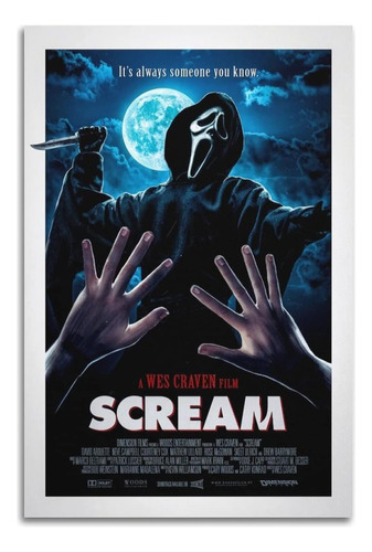 Póster De Película De Terror Scream, Póster Artístico En Lie