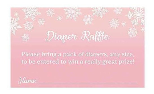 Winter Wonderland Diaper Raffle Tickets, Diaper Raffle, Diap