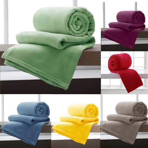 Cobertor Manta Micofibra Lisa Sortida Fofinha Texfine Diversas Cores