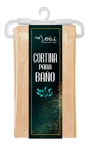 Cortina Para Baño Mobi Burbuja Beige 1.8m X 1.8m