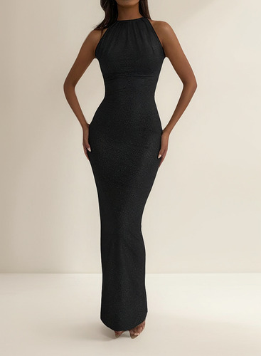 Nnnn Vestido De Noche Liso Tipo Camis Para Mujer, Sin