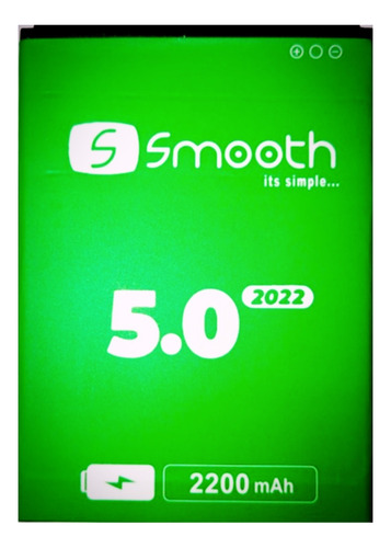 Batería Pila Smooth 5.0 2022 3.7v 2200mah Tienda Fisica