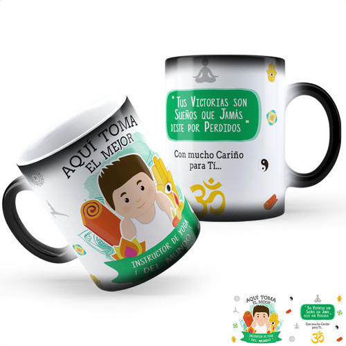 Taza Mágica Instructor De Yoga Calidad