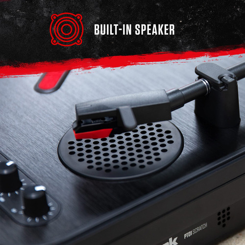 Tocadiscos Para Dj Numark Pt01 Scratch Portátil Con Altavoz
