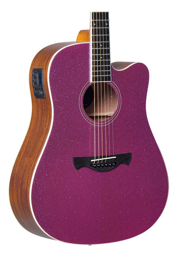 Violão Tagima Safir Dpsk Deep Purple Sparkle Eletroacústico
