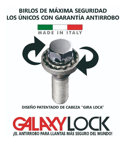 Tuercas De Seguridad Kia - Galaxylock Todos Los Modelos