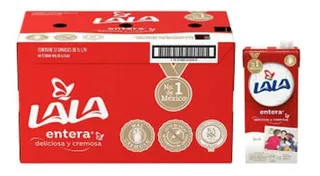 Leche 12 Pack 1 Litro C/u Lala Entera