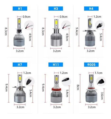 Kit Faros Delanteros Led Luz Alta Y Luz Baja For Hyundai