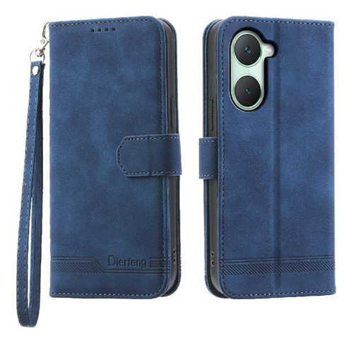 / Funda Abatible Para Vivo Y03 Pulsera Efectivo Ranuras Para