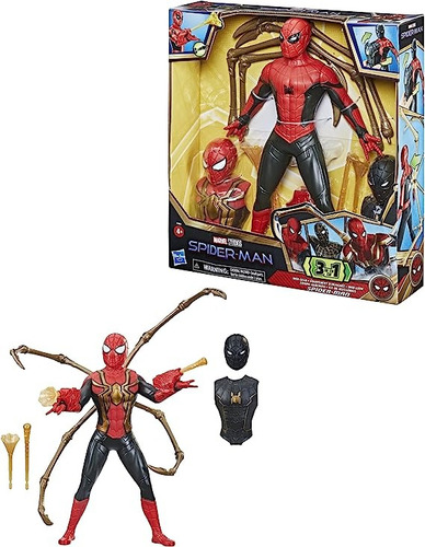 Spiderman 3-en-1 Iron Spider + Sonido 33cm Hasbro Original