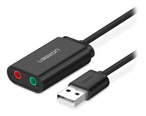 Adaptador Usb 2.0 A Sonido 3.5mm Ugreen  Negro