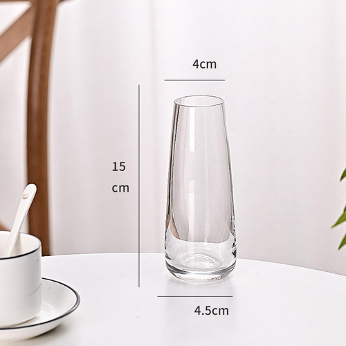 Vaso De Vidro Transparente, Recipiente Transparente Para