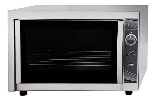 Forno de bancada à gás (GLP) Layr Titanyum Plus industrial 52L aço inox