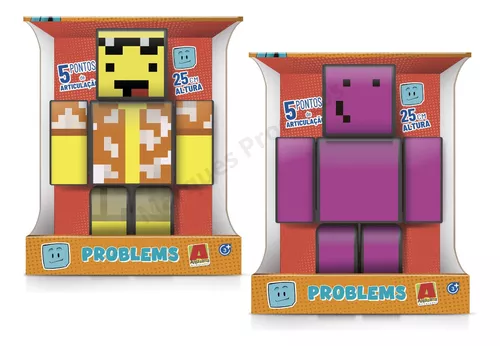 Bonecos Melzinha + Mel 35 cm Turma Do Problems Minecraft, Magalu Empresas