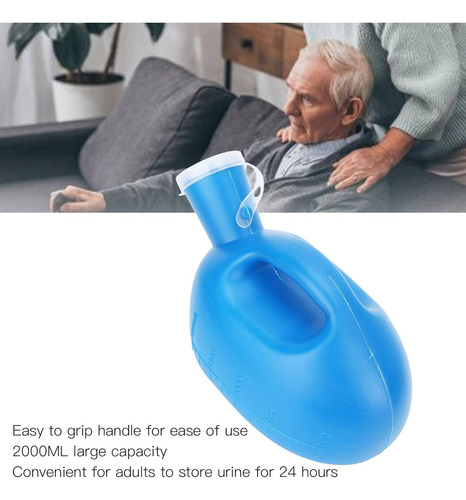 Botella De Plástico De 2000 Ml Para Orinar En Cama Masculina