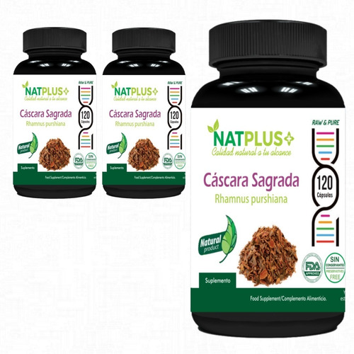 Cascara Sagrada 3x120 Cápsulas C/u De 400mg Digestivo Np Fav