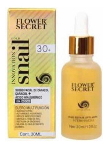 Suero Facial De Caracol Y Acido Hialurónico, Flower Secret