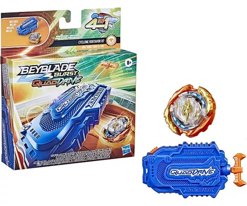 Pião Com Lançador Beyblade Quadstrike Modelos Sortidos