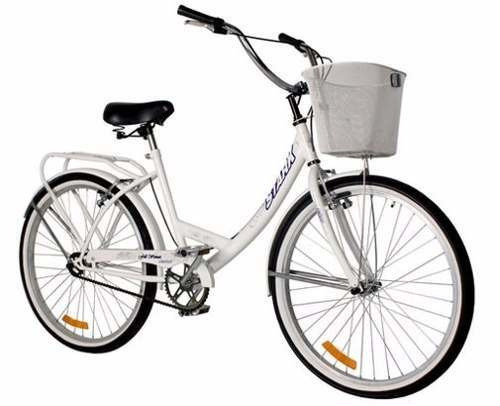 Imagen 2 de 2 de Bicicleta urbana femenina Stark Urban Lady R26 freno v-brakes color celeste/gris