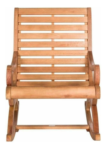Silla Mecedora Para Exterior De Madera Estilo Teca Sonora
