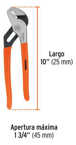 Llave Pico Loro 25cm Ajustable Truper Pex-10