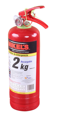 Extintor Recargable De Emergencia 2kg Mikels