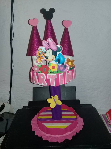 Centros De Torta Cumpleaños Mickey Patrulla Canina Minnie