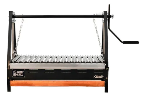 Hobby Grill Asador De Carbón Pampa Ii Elite Empotrable Color Negro