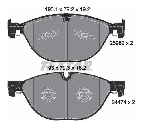 Jogo Pastilha Freio Dianteira Jaguar F Type 2012 Em Diante
