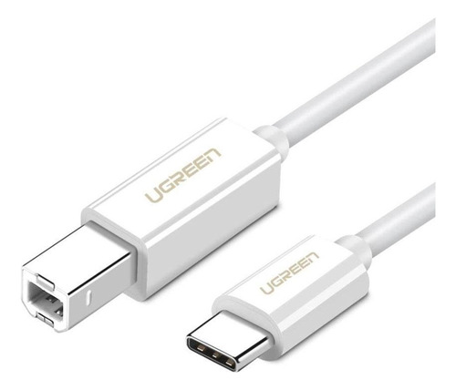 Cabo De Impressora Ugreen Usb A P/usb C 1 Metro Branco