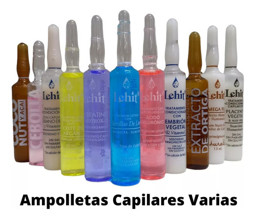 Ampolletas Capilares Lehit - mL a $684