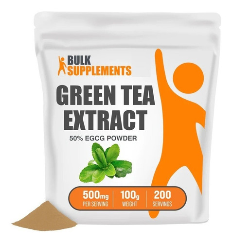 Bulk Supplements | Extracto Té Verde | 100g | 200 Servicios