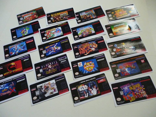 10 X Labels / Caratulas Para Snes Cartuchos Super Nintendo