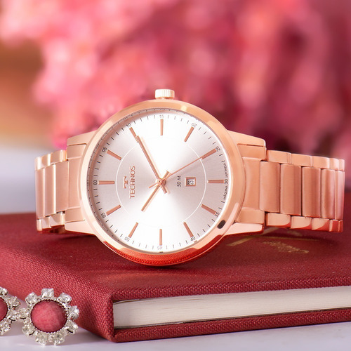 Relógio Feminino Technos Boutique Rosê 2015cdn/4k