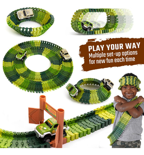 Jitterygit Set De Juguete De Pista De Carreras De