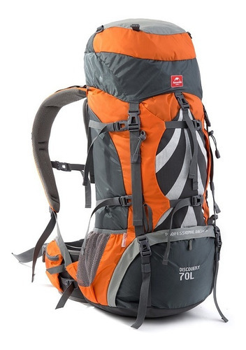 Mochila De Trekking Senderismo Naturehike Discovery 70+5 L Color Naranja